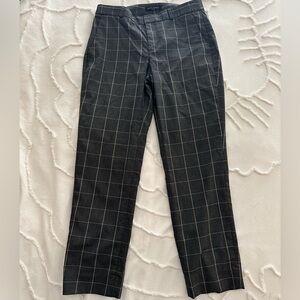 Banana republic black plaid print dress pants